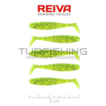 REIVA Flat Minnow Shad 5cm 5db/cs (Poppy Green)