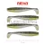 REIVA Flat Minnow shad 10cm 4db/cs (Fekete-Ezüst Flitter)
