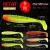 REIVA Flat Minnow shad 12,5cm 3db/cs (Fekete-Fehér-Narancs)
