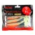 REIVA Flat Minnow shad 12,5cm 3db/cs (Zöld-Piros Flitter)