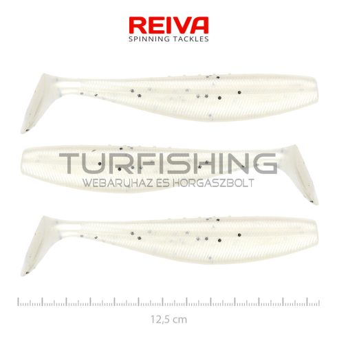 REIVA Flat Minnow shad 12,5cm 3db/cs (Pearl Dot)