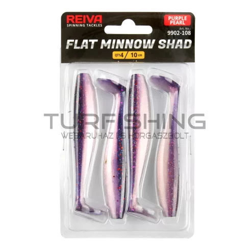 REIVA Flat Minnow shad 12,5cm 3db/cs (Purple Pearl)