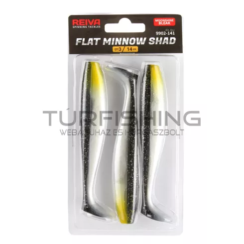 REIVA Flat Minnow shad 14cm 3db/cs (Moonshine Bleak)