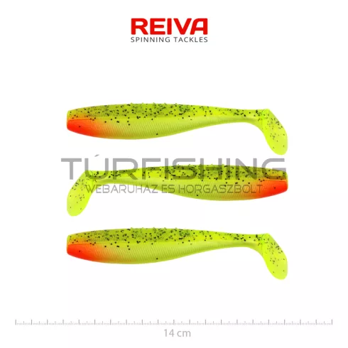 REIVA Flat Minnow shad 14cm 3db/cs (Watermelon)