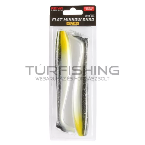 REIVA Flat Minnow shad 18cm 2db/cs (Moonshine Bleak)