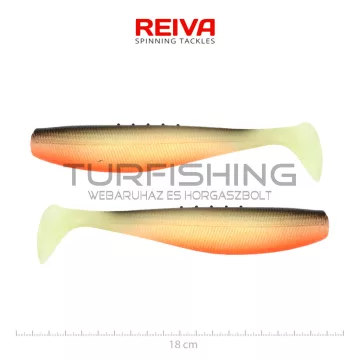 REIVA Flat Minnow shad 18cm 2db/cs (UV Roach)