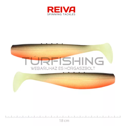 REIVA Flat Minnow shad 18cm 2db/cs (UV Roach)