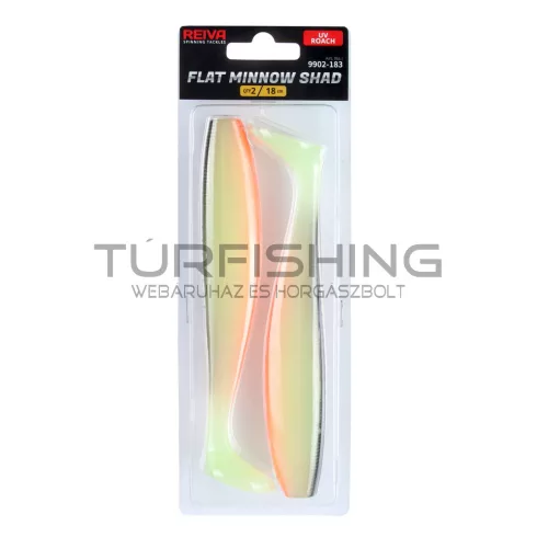 REIVA Flat Minnow shad 18cm 2db/cs (UV Roach)