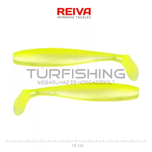 REIVA Flat Minnow shad 18cm 2db/cs (Flash Lemonade)