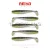 REIVA Flat Minnow shad 7,5cm 5db/cs (Fekete-Ezüst Flitter)