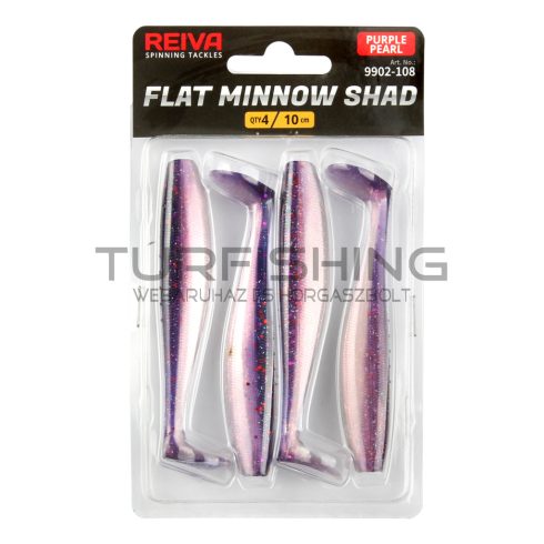 REIVA Flat Minnow shad 7,5cm 4db/cs (Purple Pearl)