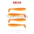 REIVA Flat Minnow shad 7,5cm 4db/cs (Shiny Orange)