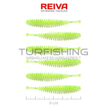 REIVA Tiny Worm 6cm 6db/cs (Flash Chartreuse)