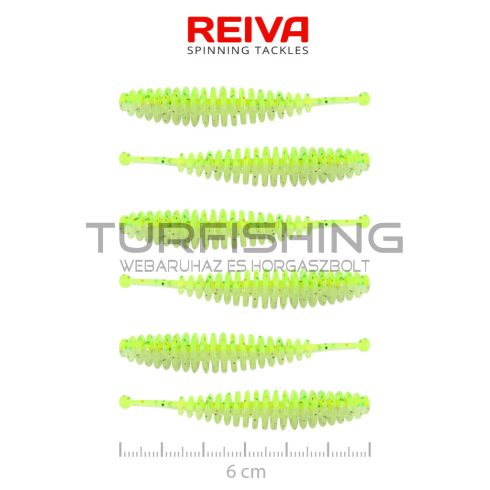 REIVA Tiny Worm 6cm 6db/cs (Flash Chartreuse)