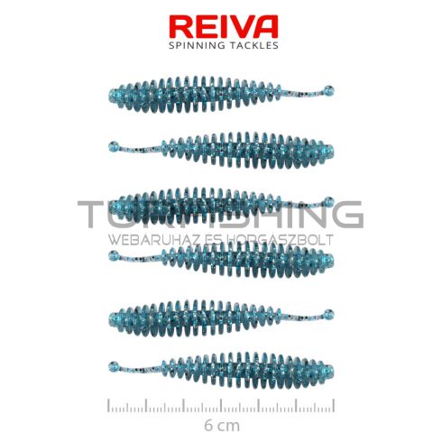 REIVA Tiny Worm 6cm 6db/cs (Blue Shiner)