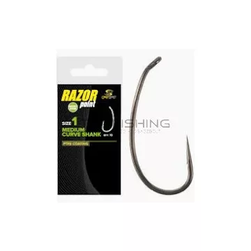 CARP SPIRIT RAZOR POINT Medium Curve Shank - 4-es méret