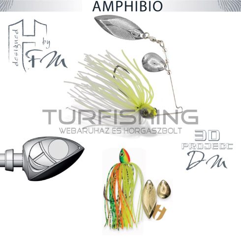 Herakles SPINNERBAIT AMPHIBIO TANDEM 1/4oz 7gr Fire Tiger