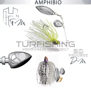   Herakles SPINNERBAIT AMPHIBIO TANDEM 3/8oz 10.5gr Ghost White