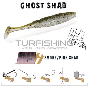 Herakles GHOST SHAD 10cm SMOKE PINK SHAD