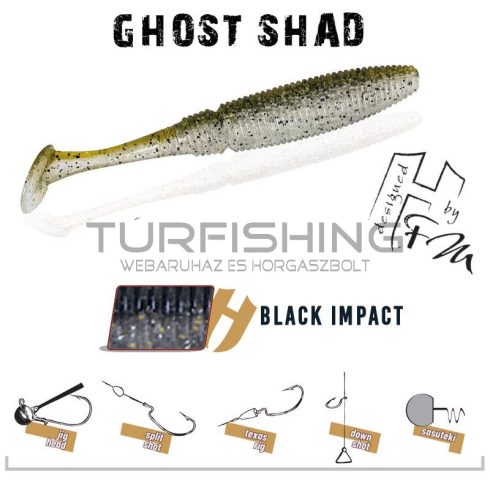 Herakles GHOST SHAD 10cm BLACK IMPACT