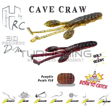 Herakles CAVE CRAW 3.8" 9.6cm Pumpkin Purple Flk