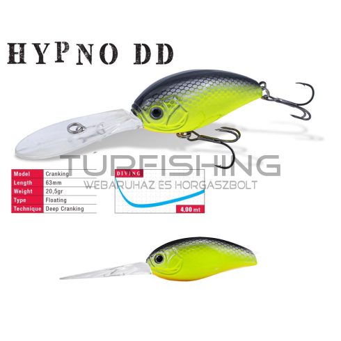 Herakles HYPNO-DD DEEP DIVE F 6.3cm 20.5gr Chartreuse Black Back