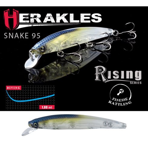 Herakles SNAKE 95SP 9.5cm 9gr Alburno Ghost