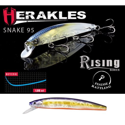 Herakles SNAKE 95SP 9.5cm 9gr Purple Bait OB