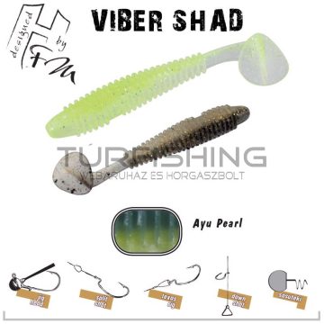 Herakles VIBER SHAD 3.8" 9.7cm AYU PEARL