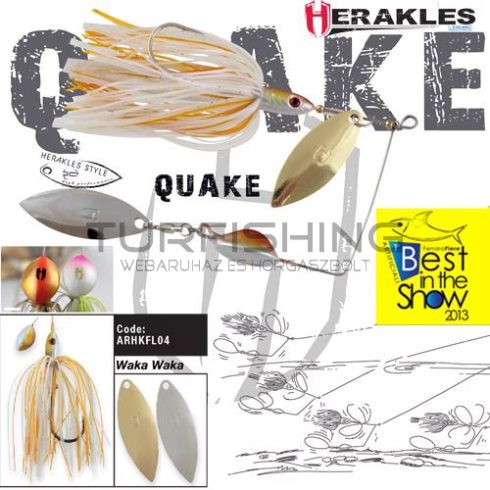 Herakles SPINNERBAIT QUAKE 5/8oz 17.5gr Waka Waka