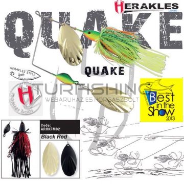 Herakles SPINNERBAIT QUAKE 1 1/2oz 42gr Black/Red