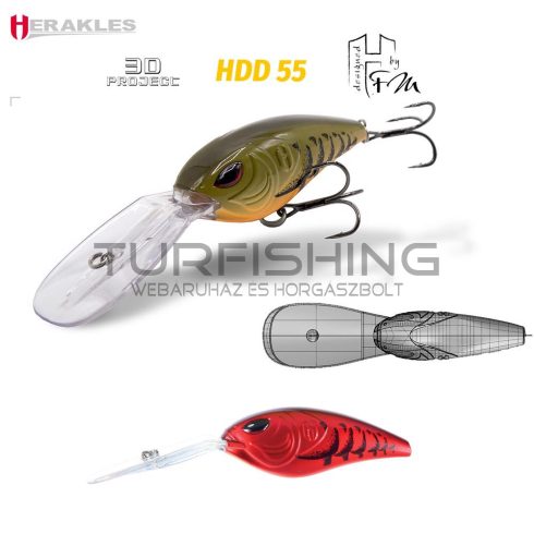 Herakles HDD 55F 7.0cm 27gr Red Craw