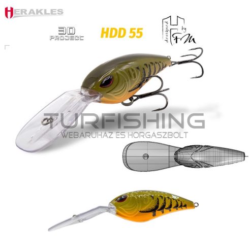 Herakles HDD 55F 7.0cm 27gr Brown Craw