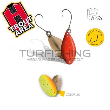   Herakles AREA SPOON SPIKE 1.0gr Color 38 Chartreuse Orange/Gold