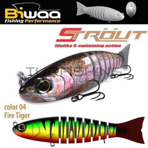 Biwaa SWIMBAIT STROUT 5.5" 14cm 29gr 04 Fire Tiger