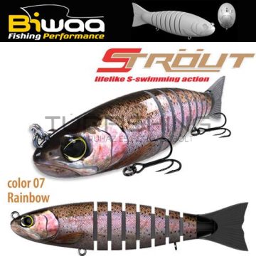 Biwaa SWIMBAIT STROUT 5.5" 14cm 29gr 07 Rainbow