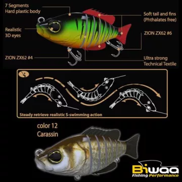 Biwaa SWIMBAIT SEVEN S6" 15cm 60gr 12 Carassin