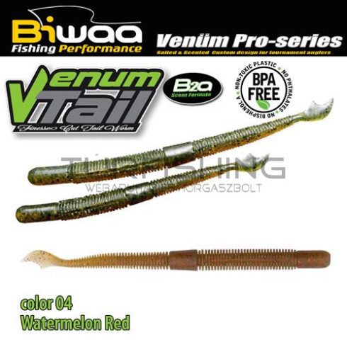 Biwaa VENUM TAIL 4" 10cm 04 Watermelon Red