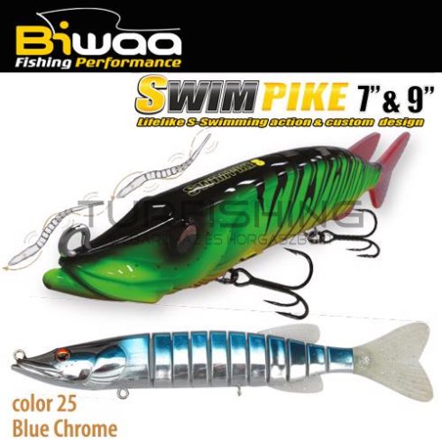 Biwaa SWIMPIKE SS 7" 18cm 26gr 25 Blue Chrome