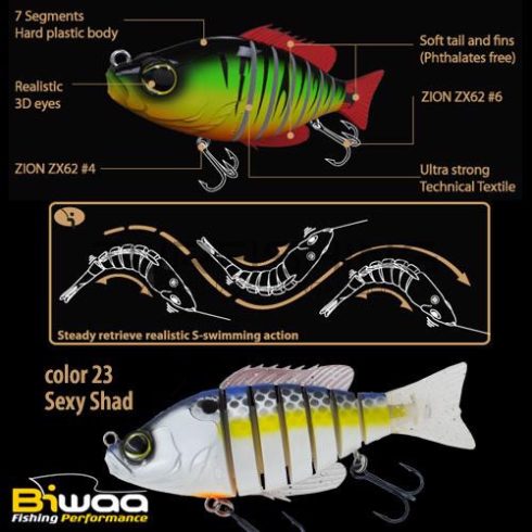 Biwaa SWIMBAIT SEVEN S6" 15cm 60gr 23 Sexy Shad