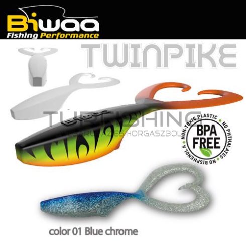 Biwaa TWINPIKE 6" 15cm 24gr 01 BlueChrome