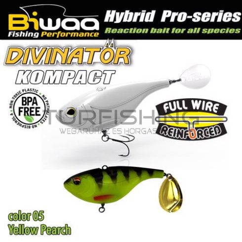 Biwaa DIVINATOR KOMPACT 90 9cm 55gr 05 Yellow Perch