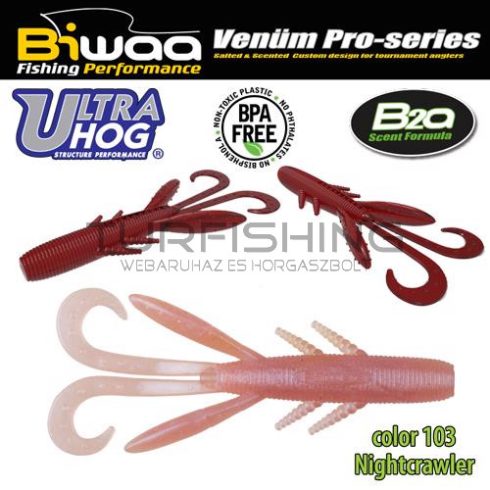 Biwaa ULTRA HOG 3" 7.5cm 103 Nightcrawler