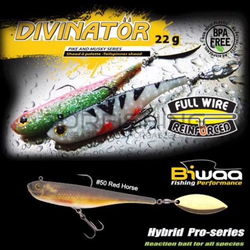 Biwaa DIVINATOR JUNIOR 14cm 22gr 50 Red Horse