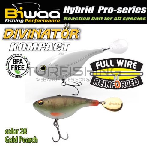 Biwaa DIVINATOR KOMPACT 50 5cm 20gr 28 Gold Perch