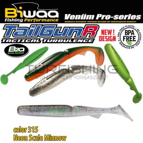 Biwaa TAILGUNR 2.5" 6.5cm 315 Neon Scale Minnow