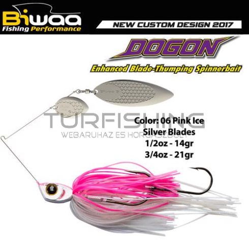 Biwaa SPINNERBAIT DOGON 1/2oz 14gr 06 Pink Ice-Silver Blades