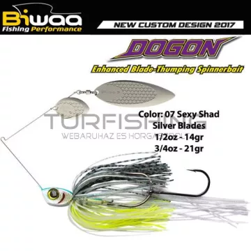   Biwaa SPINNERBAIT DOGON 1/2oz 14gr 07 Sexy Shad-Silver Blades