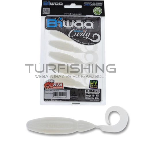 Biwaa TAILGUNR CURLY 2.5" 6.3cm 008 Pearl White