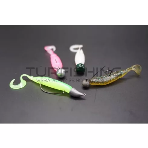 Biwaa TAILGUNR CURLY 3.5" 9cm 202 Limetreuse